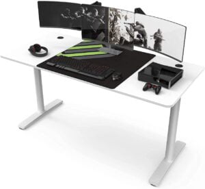 White gaming Desk