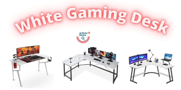 White gaming desk