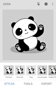 transform image after scanning fine art qr code
