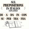 PREPOSITIONS IN ITALIAN