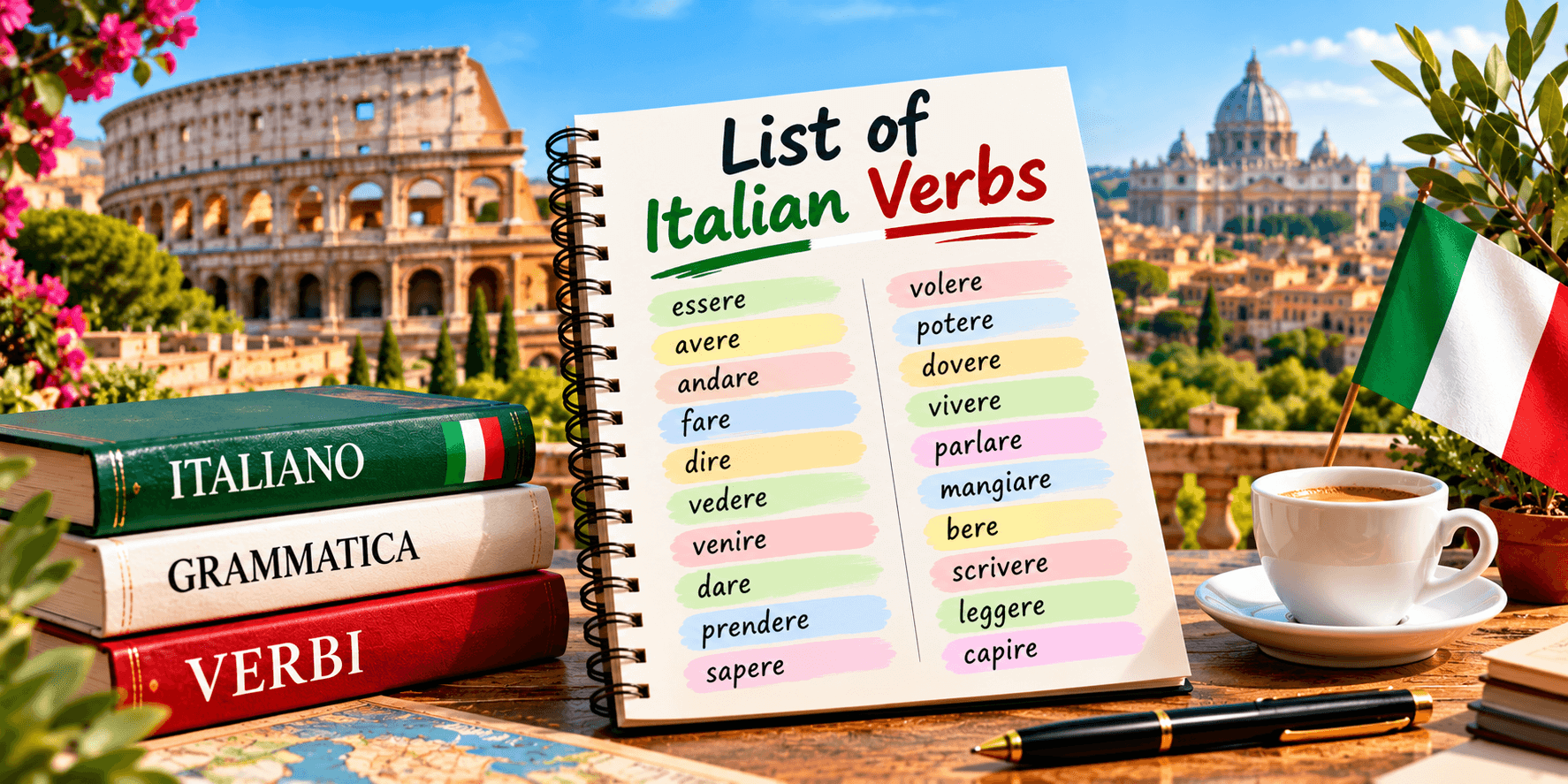 LISTOFITALIANVERBS